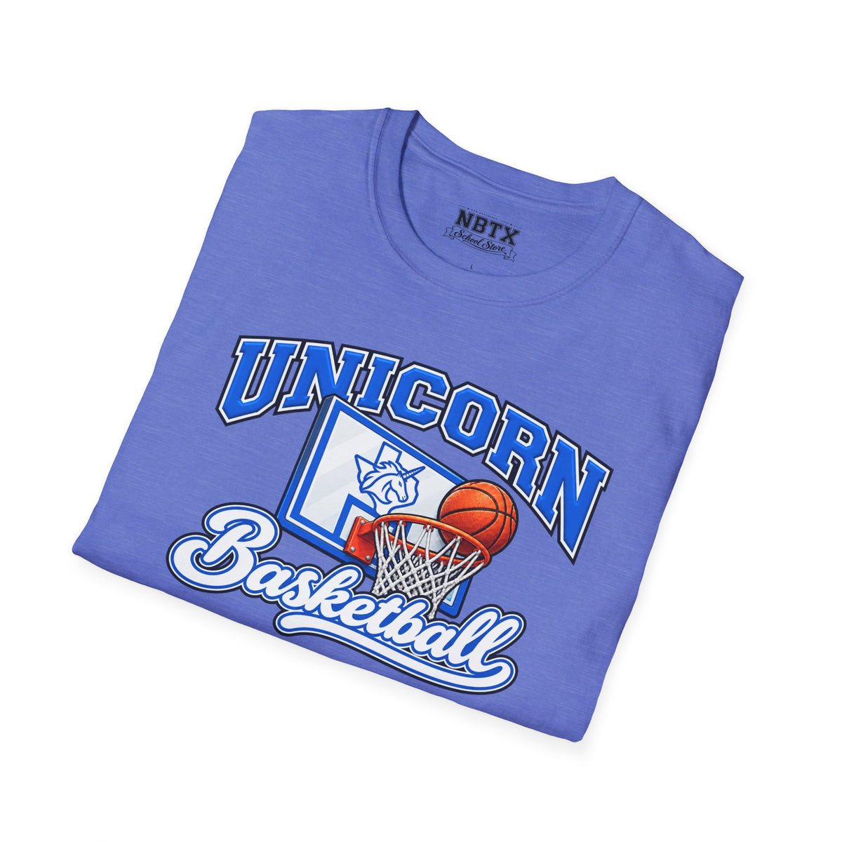 New Braunfels Unicorns Basketball T-Shirt - Script