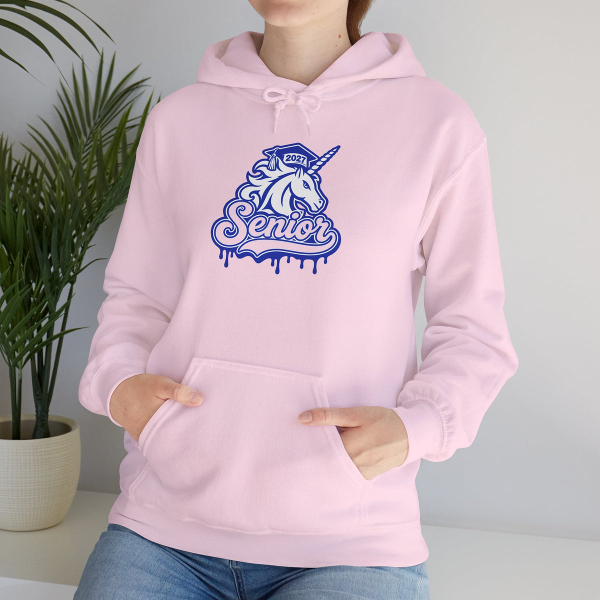 Senior Unicorn Hoodie — Drip Design Graduation Sweatshirt