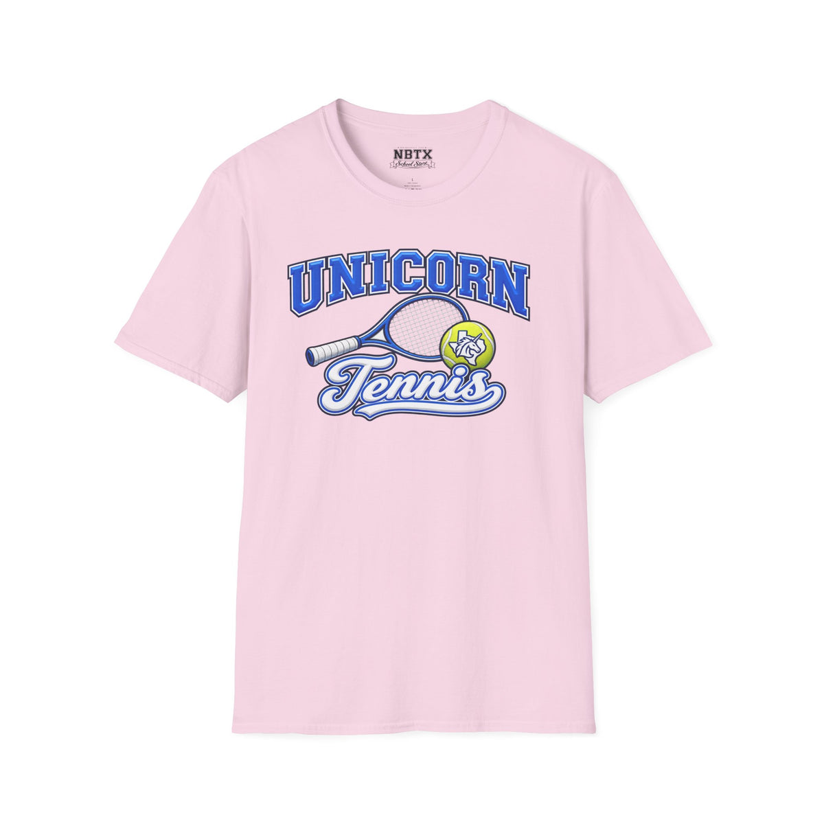New Braunfels Unicorns Tennis T-Shirt - Script