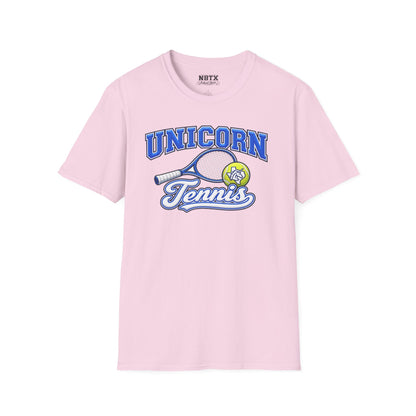 New Braunfels Unicorns Tennis T-Shirt - Script