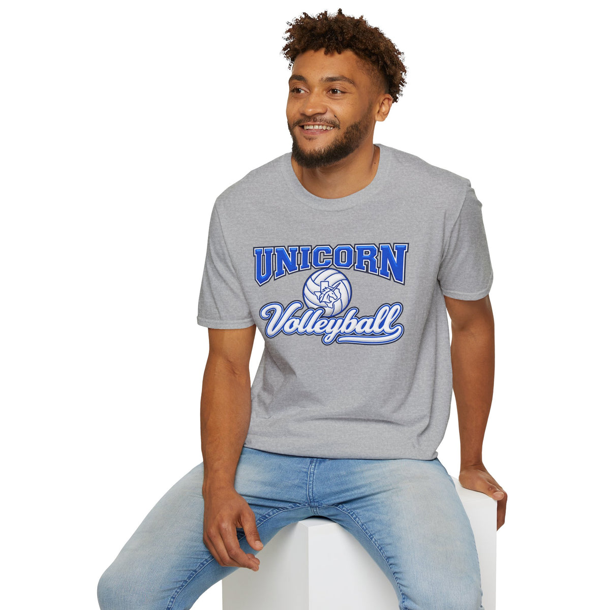 New Braunfels Unicorns Volleyball T-Shirt - Script