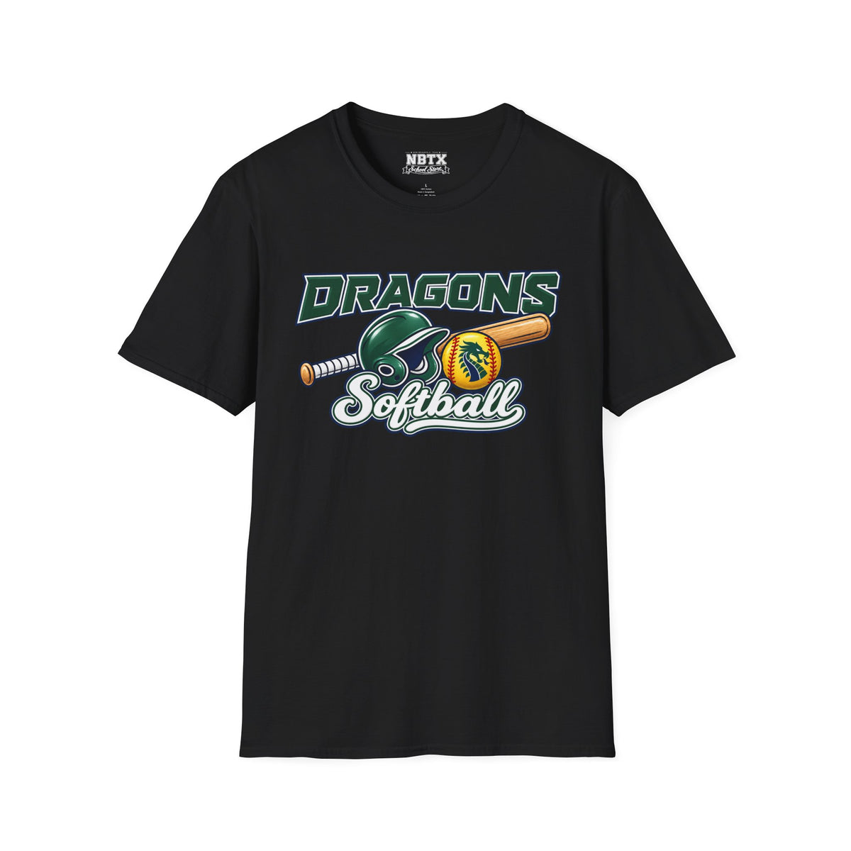 Long Creek Dragons Softball T-Shirt - Script
