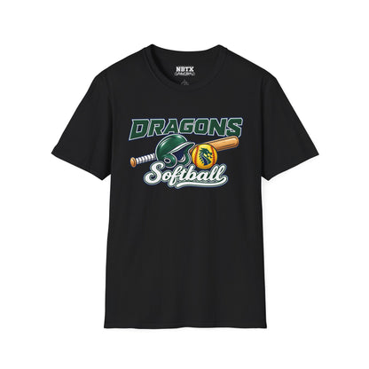 Long Creek Dragons Softball T-Shirt - Script