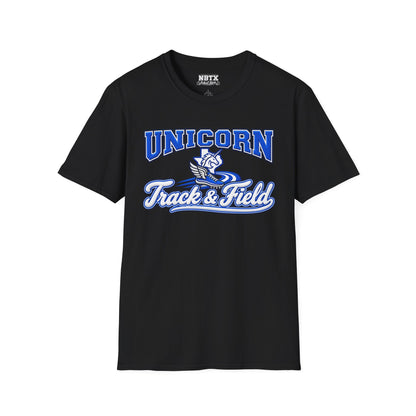New Braunfels Unicorns Track & Field T-Shirt - Script