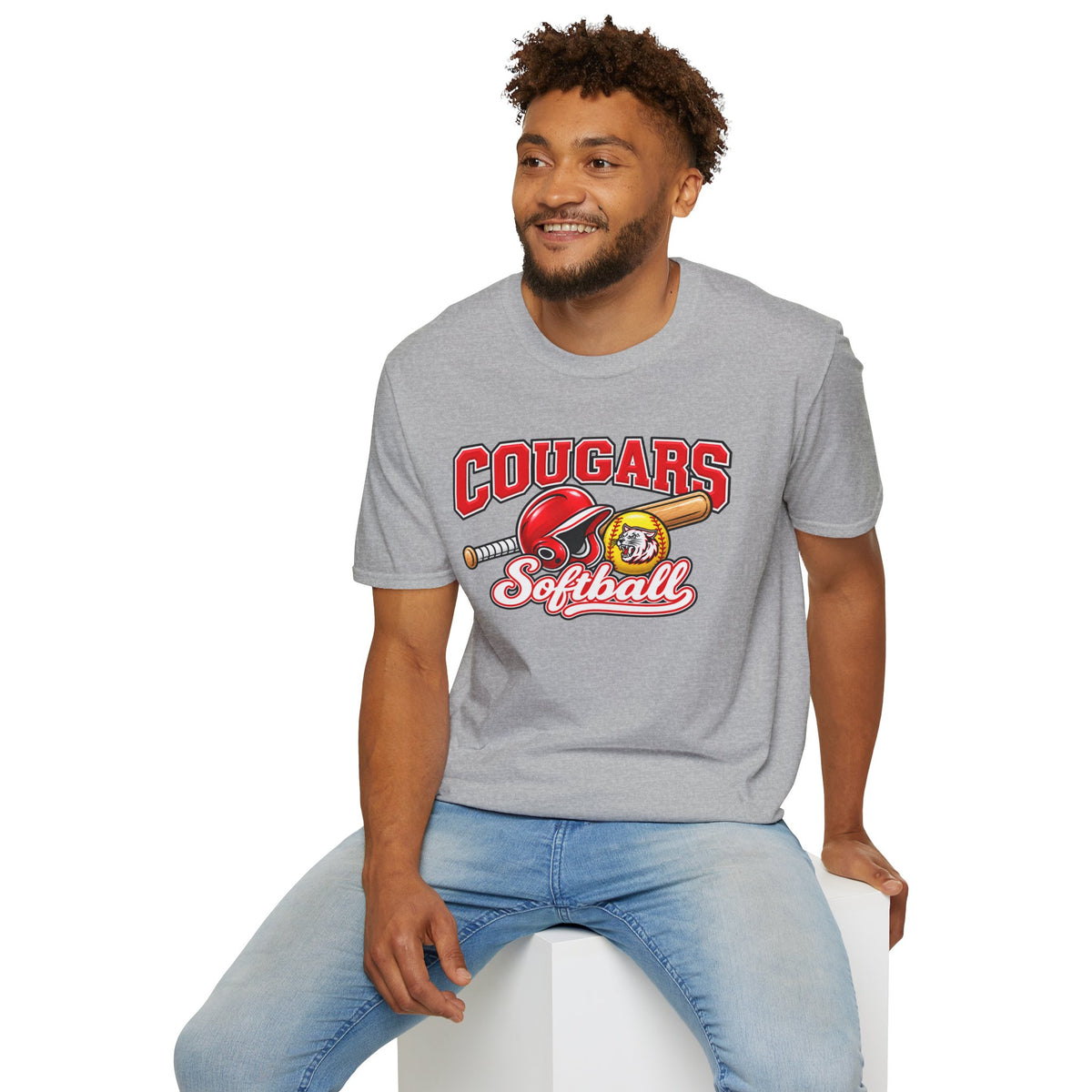 Canyon Cougars Softball T-Shirt - Script