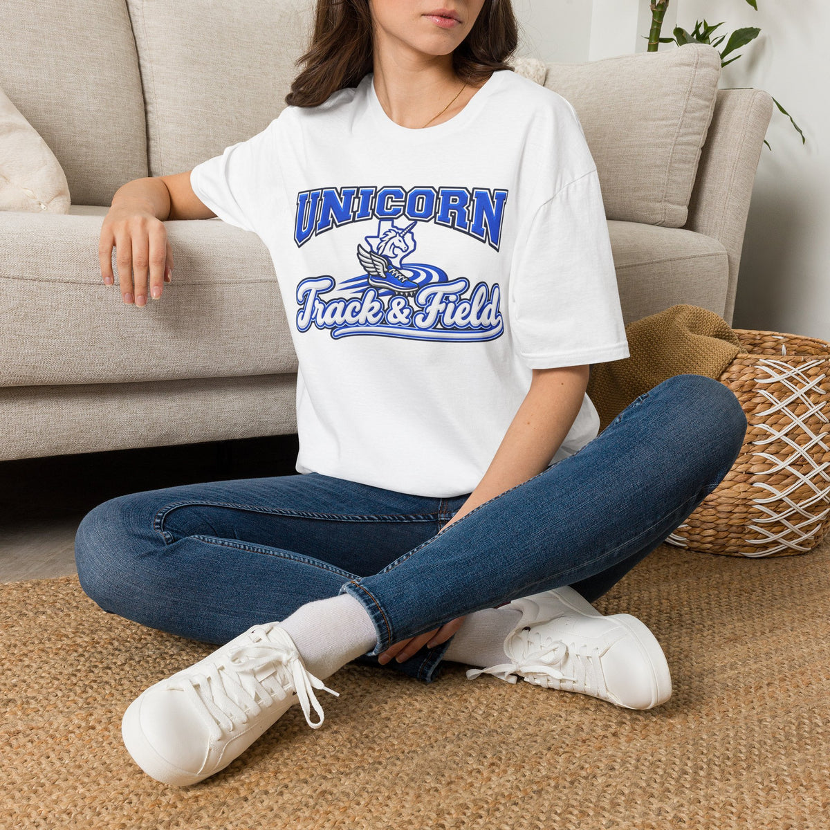New Braunfels Unicorns Track & Field T-Shirt - Script