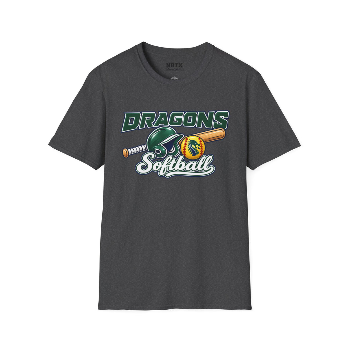 Long Creek Dragons Softball T-Shirt - Script