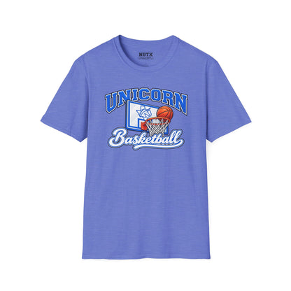 New Braunfels Unicorns Basketball T-Shirt - Script