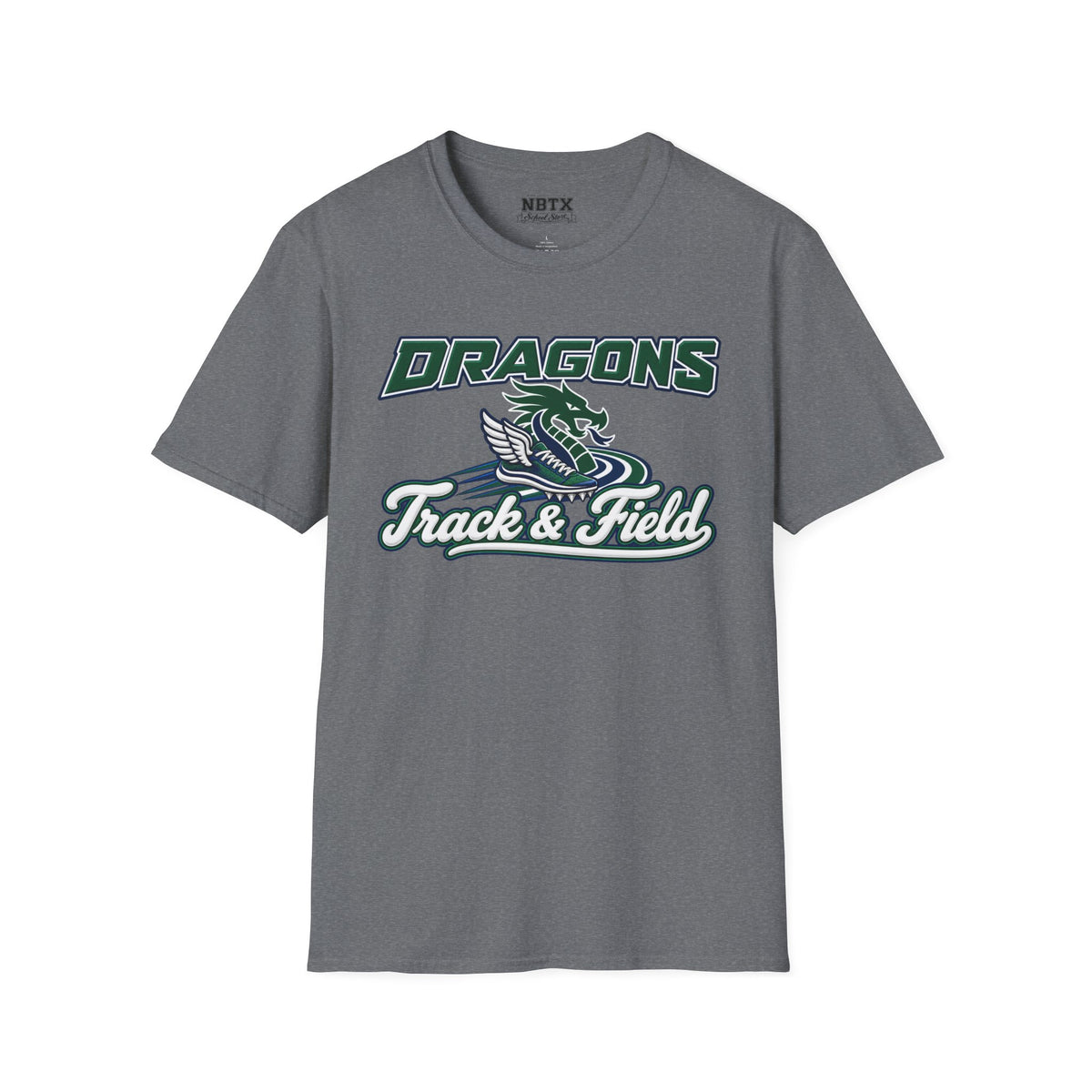 Long Creek Dragons Track & Field T-Shirt - Script