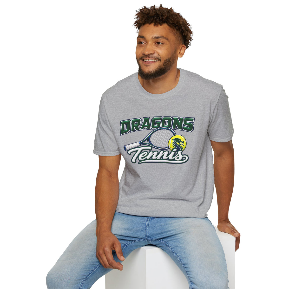 Long Creek Dragons Tennis T-Shirt - Script