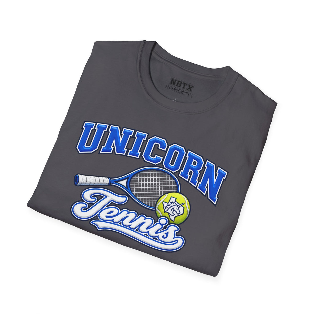 New Braunfels Unicorns Tennis T-Shirt - Script
