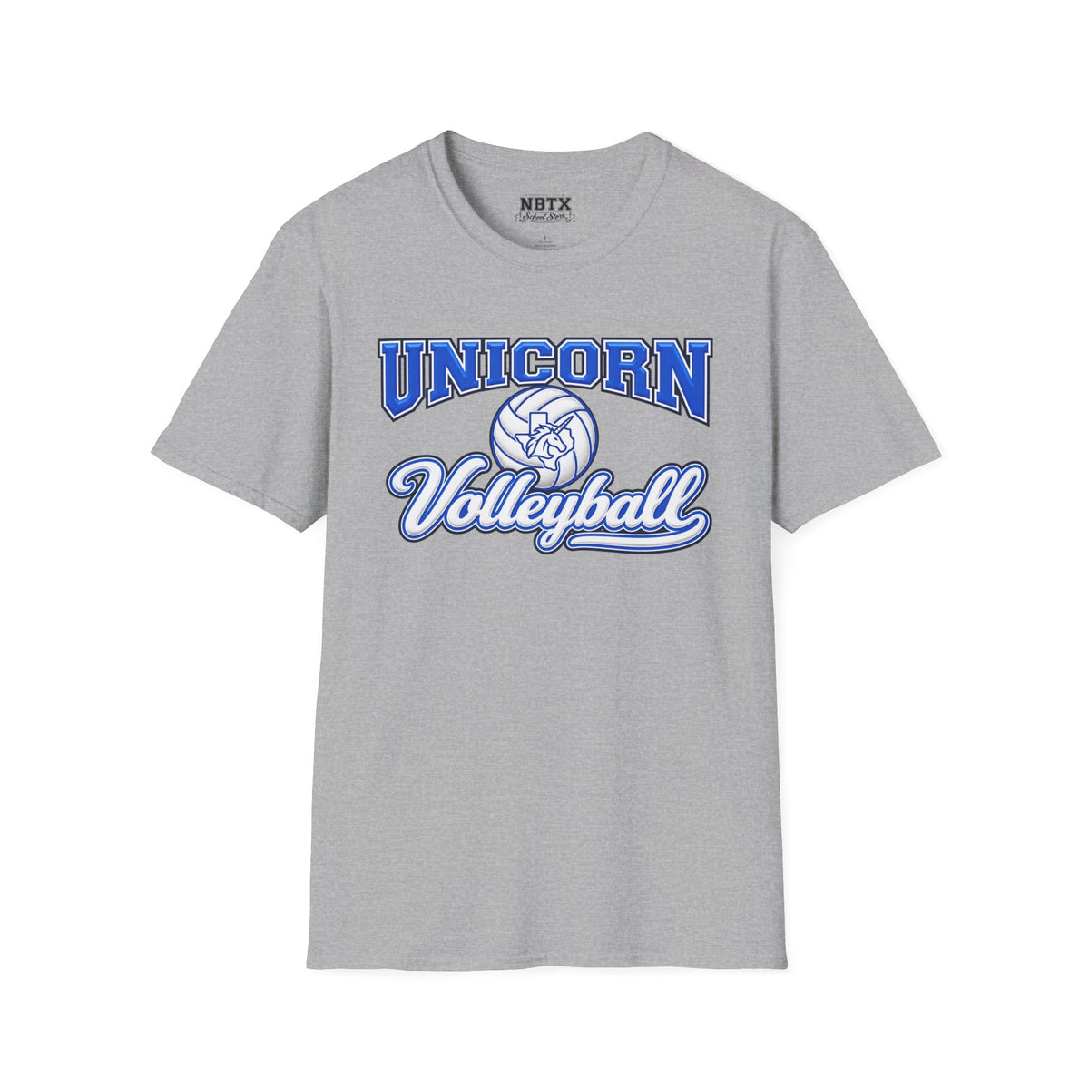 New Braunfels Unicorns Volleyball T-Shirt - Script