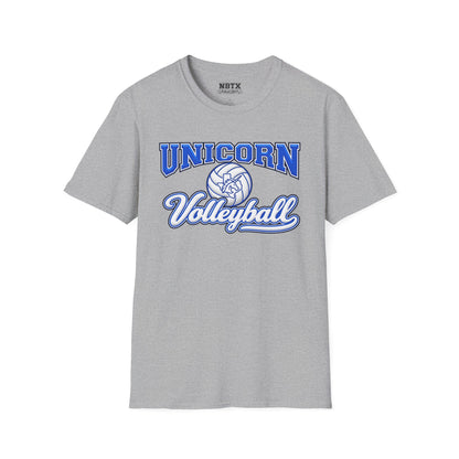 New Braunfels Unicorns Volleyball T-Shirt - Script