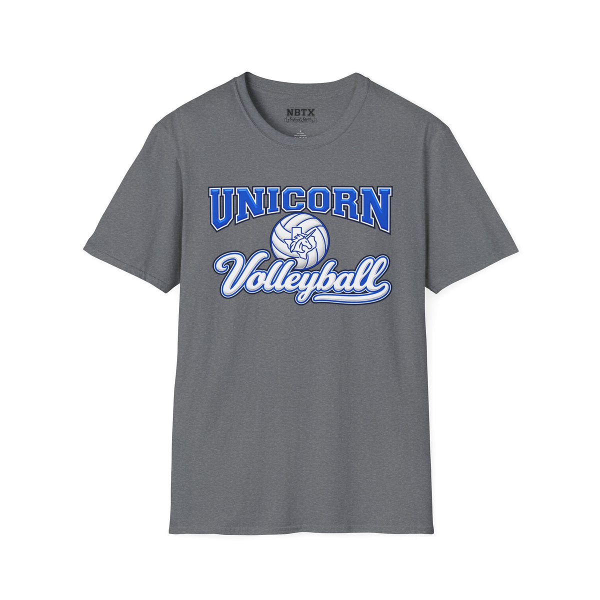 New Braunfels Unicorns Volleyball T-Shirt - Script