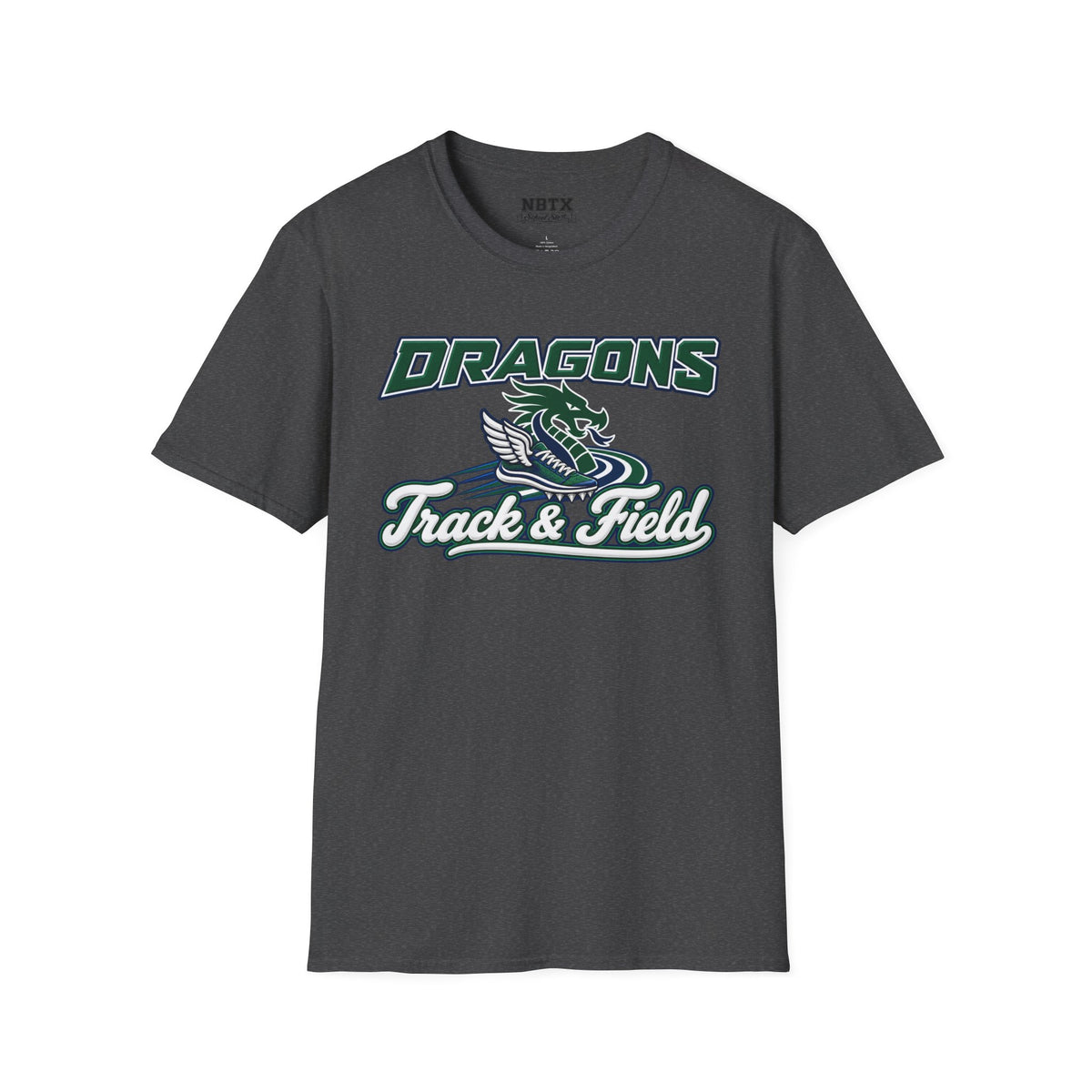 Long Creek Dragons Track & Field T-Shirt - Script