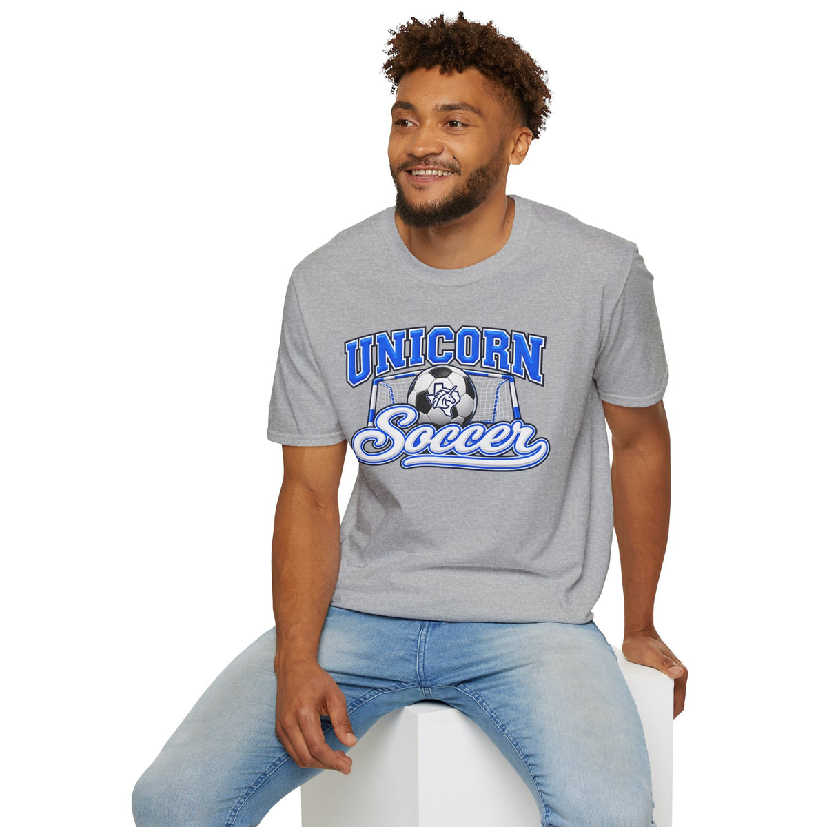 New Braunfels Unicorns Soccer T-Shirt - Script