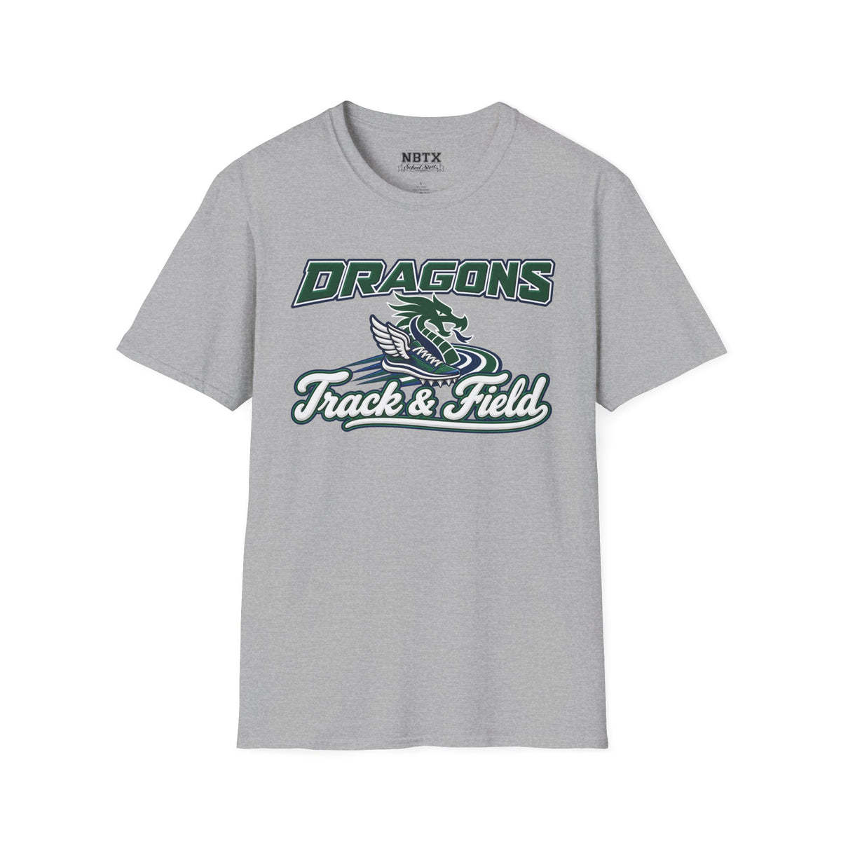 Long Creek Dragons Track & Field T-Shirt - Script