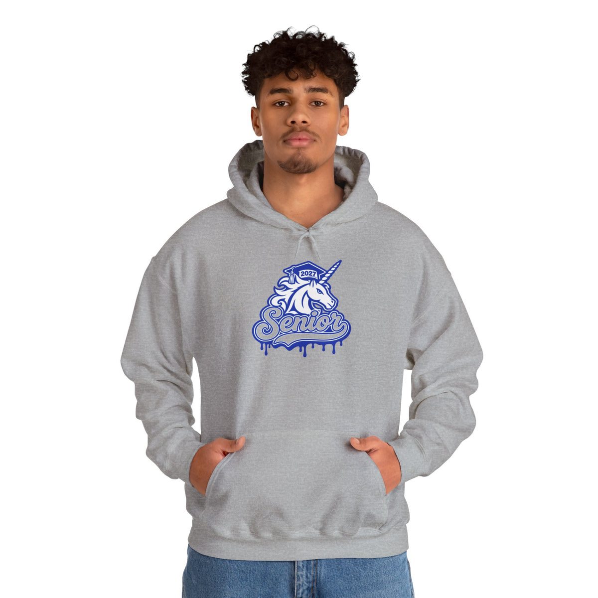 Senior Unicorn Hoodie — Drip Design Graduation Sweatshirt