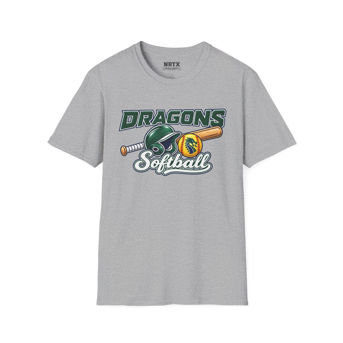Long Creek Dragons Softball T-Shirt - Script