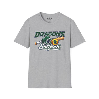 Long Creek Dragons Softball T-Shirt - Script
