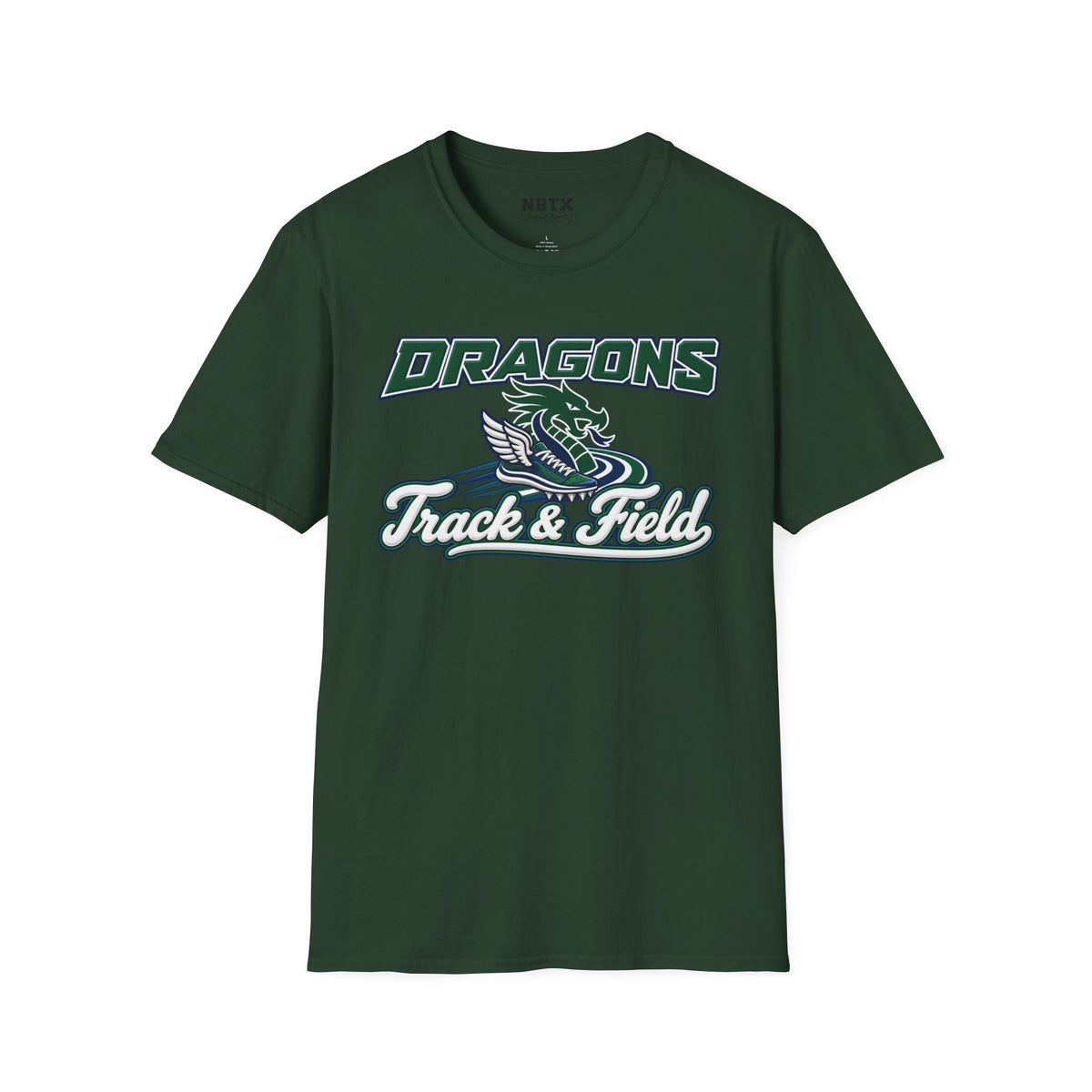 Long Creek Dragons Track & Field T-Shirt - Script
