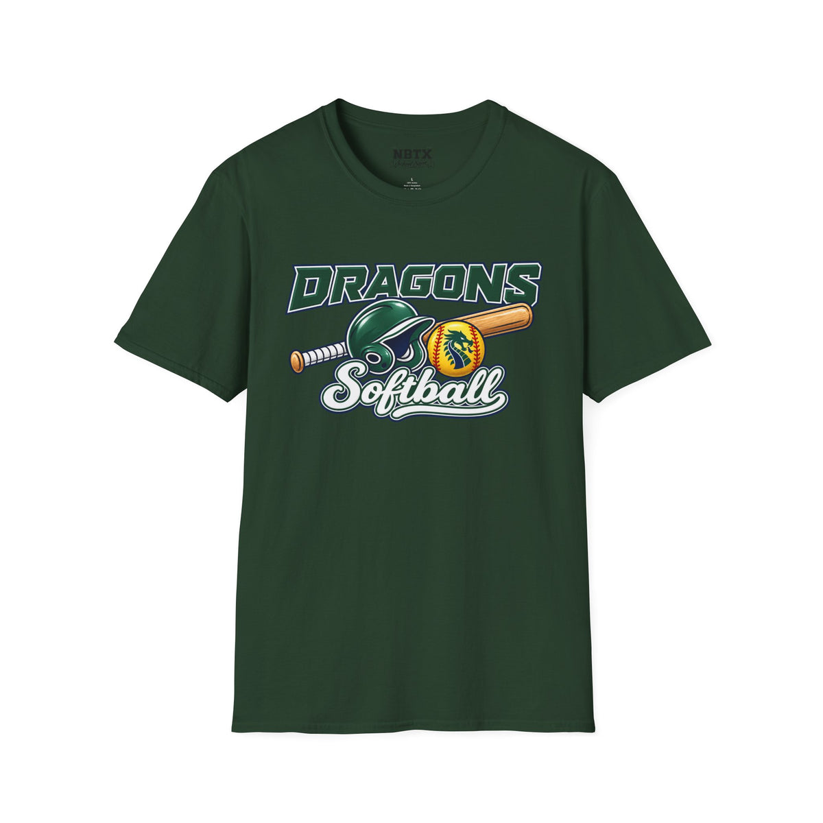 Long Creek Dragons Softball T-Shirt - Script