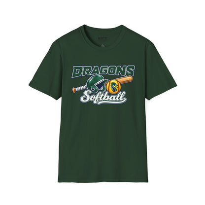 Long Creek Dragons Softball T-Shirt - Script