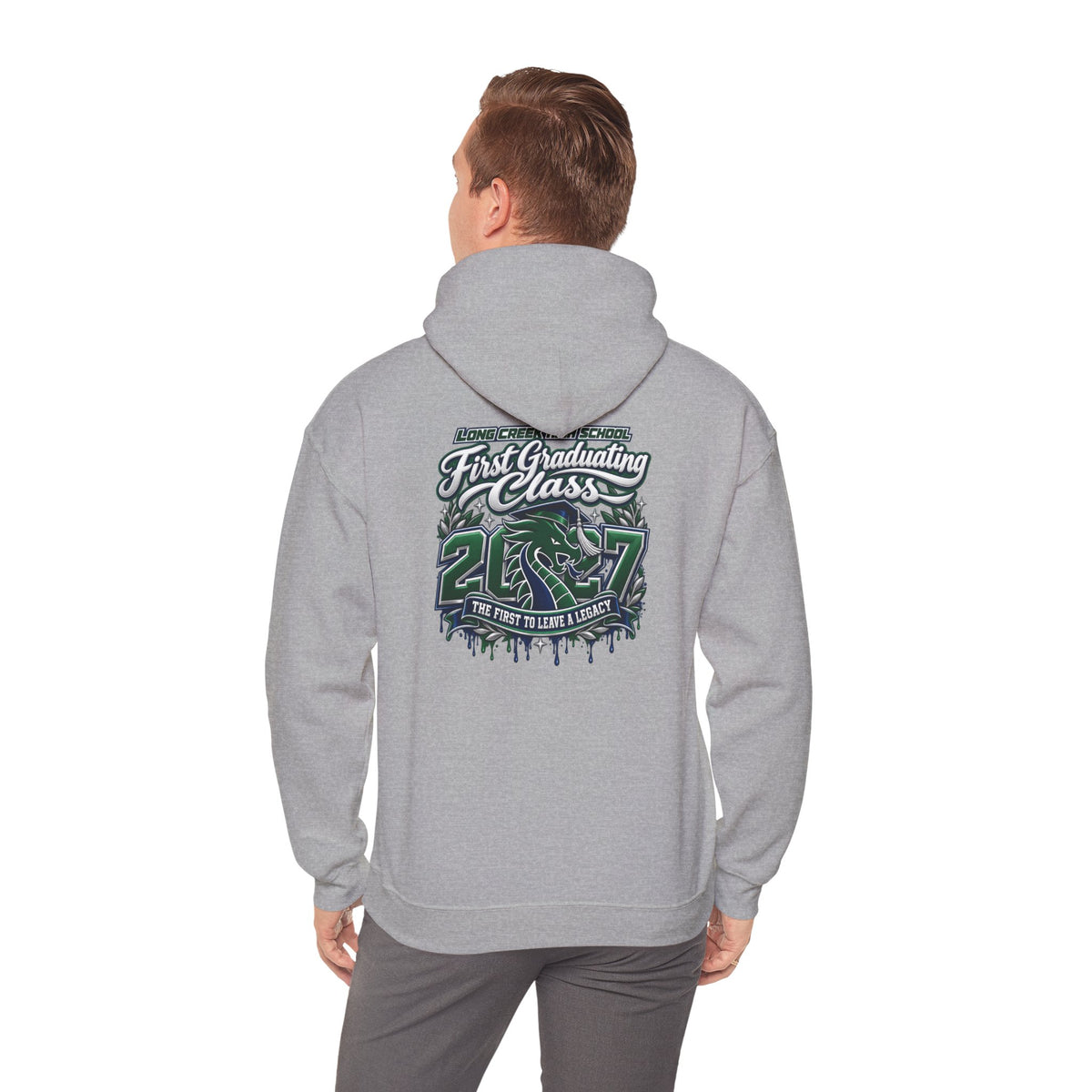 Long Creek Dragons "First Graduating Class" Hoodie - Graduation Sweatshirt