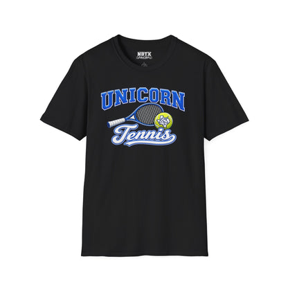 New Braunfels Unicorns Tennis T-Shirt - Script