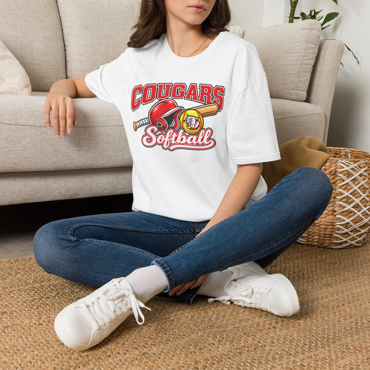 Canyon Cougars Softball T-Shirt - Script
