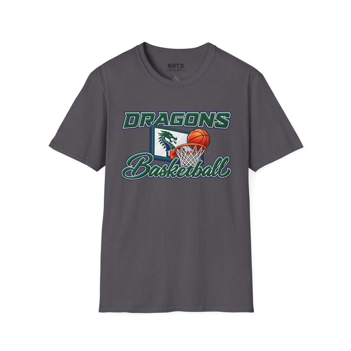 Long Creek Dragons Basketball T-Shirt - Script
