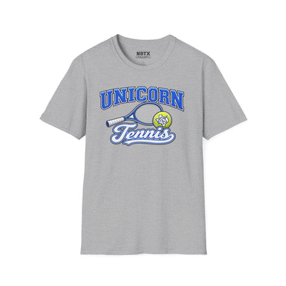 New Braunfels Unicorns Tennis T-Shirt - Script