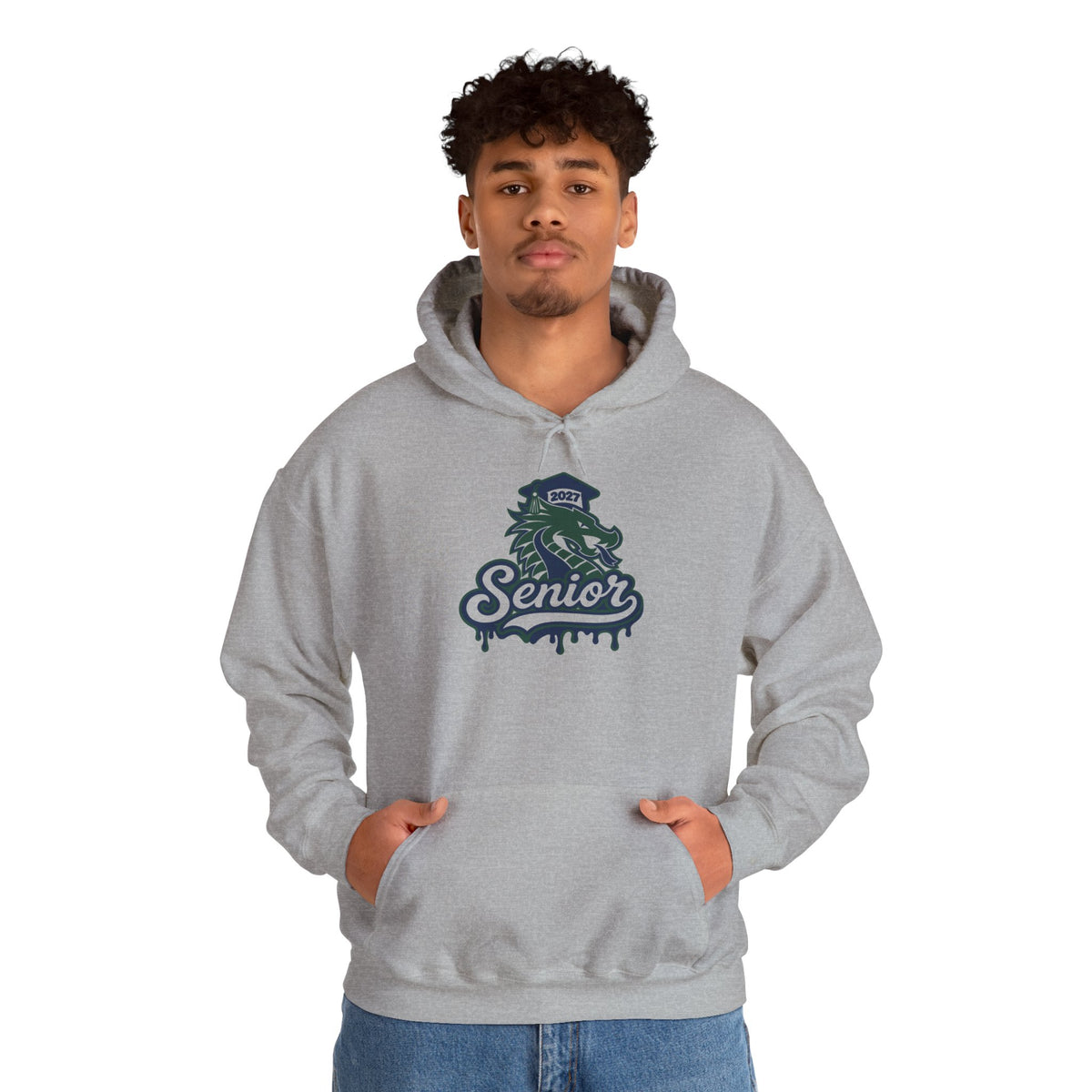 Senior Dragon Hoodie — Drip Design Graduation Sweatshirt