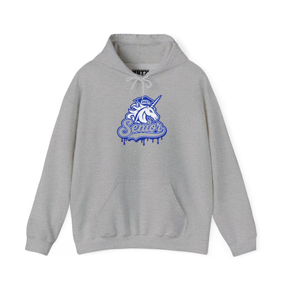Senior Unicorn Hoodie — Drip Design Graduation Sweatshirt