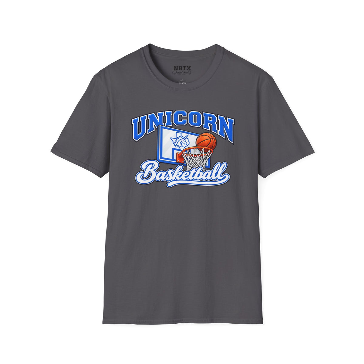 New Braunfels Unicorns Basketball T-Shirt - Script