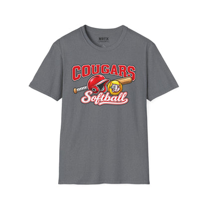 Canyon Cougars Softball T-Shirt - Script