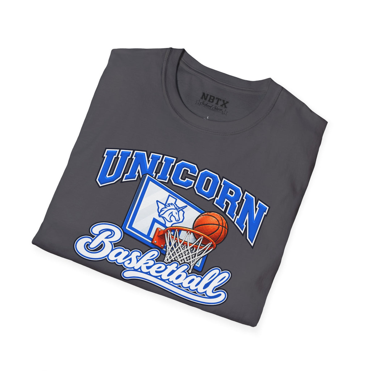 New Braunfels Unicorns Basketball T-Shirt - Script