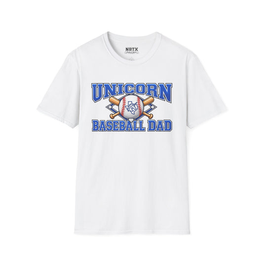 New Braunfels Unicorns Baseball Dad T-Shirt