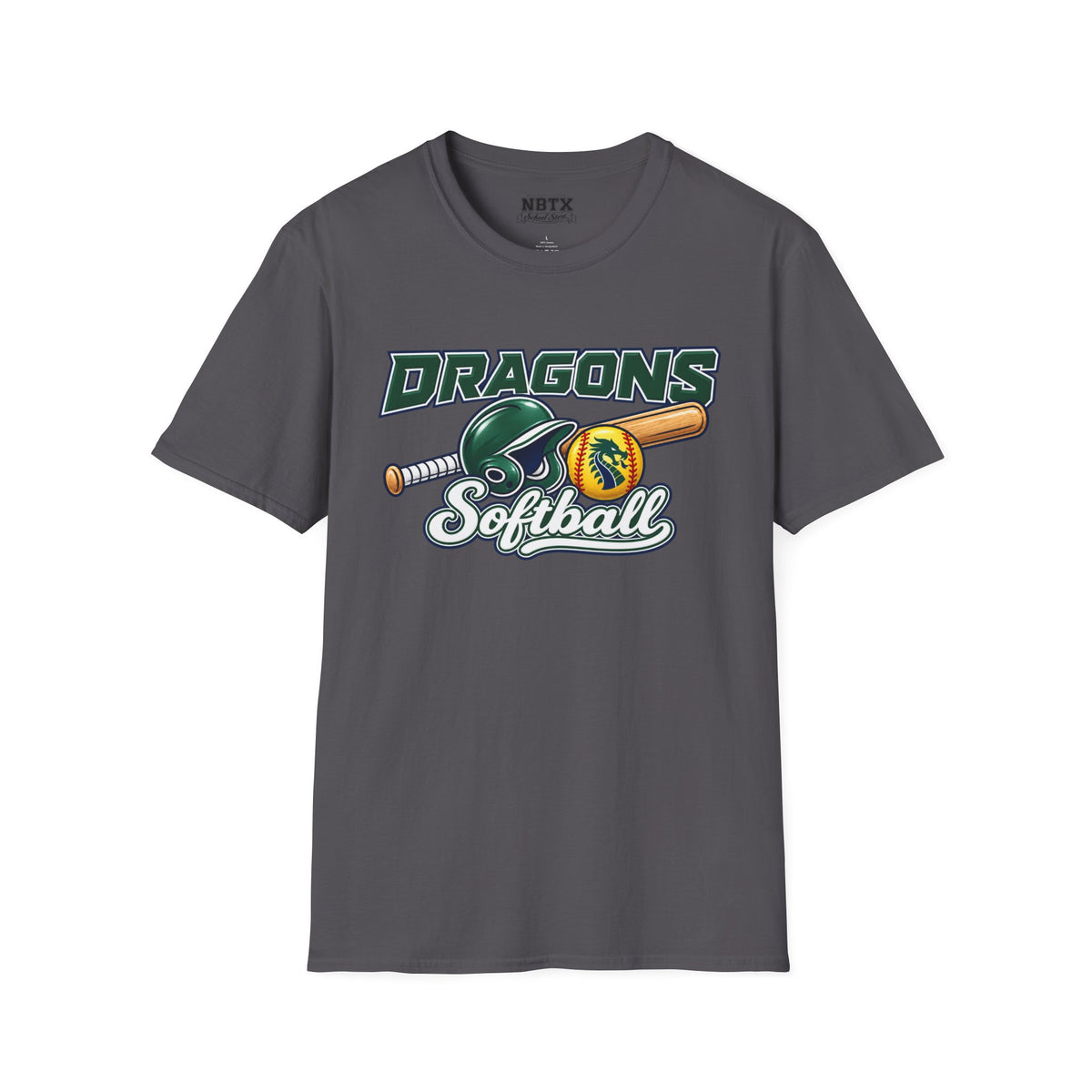 Long Creek Dragons Softball T-Shirt - Script