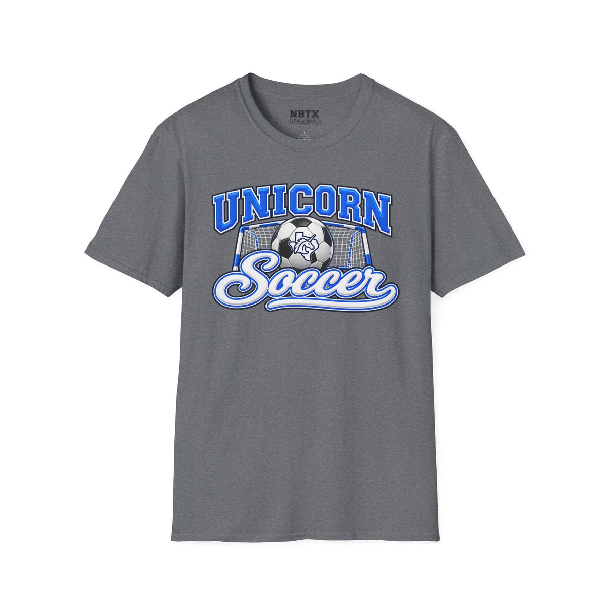 New Braunfels Unicorns Soccer T-Shirt - Script