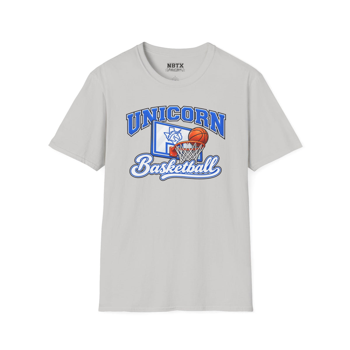 New Braunfels Unicorns Basketball T-Shirt - Script
