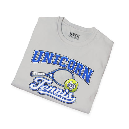 New Braunfels Unicorns Tennis T-Shirt - Script