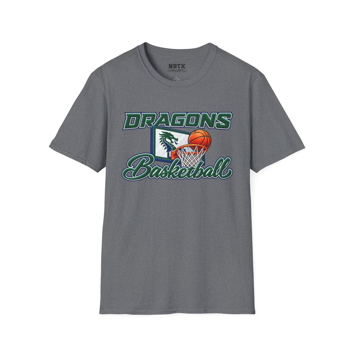 Long Creek Dragons Basketball T-Shirt - Script