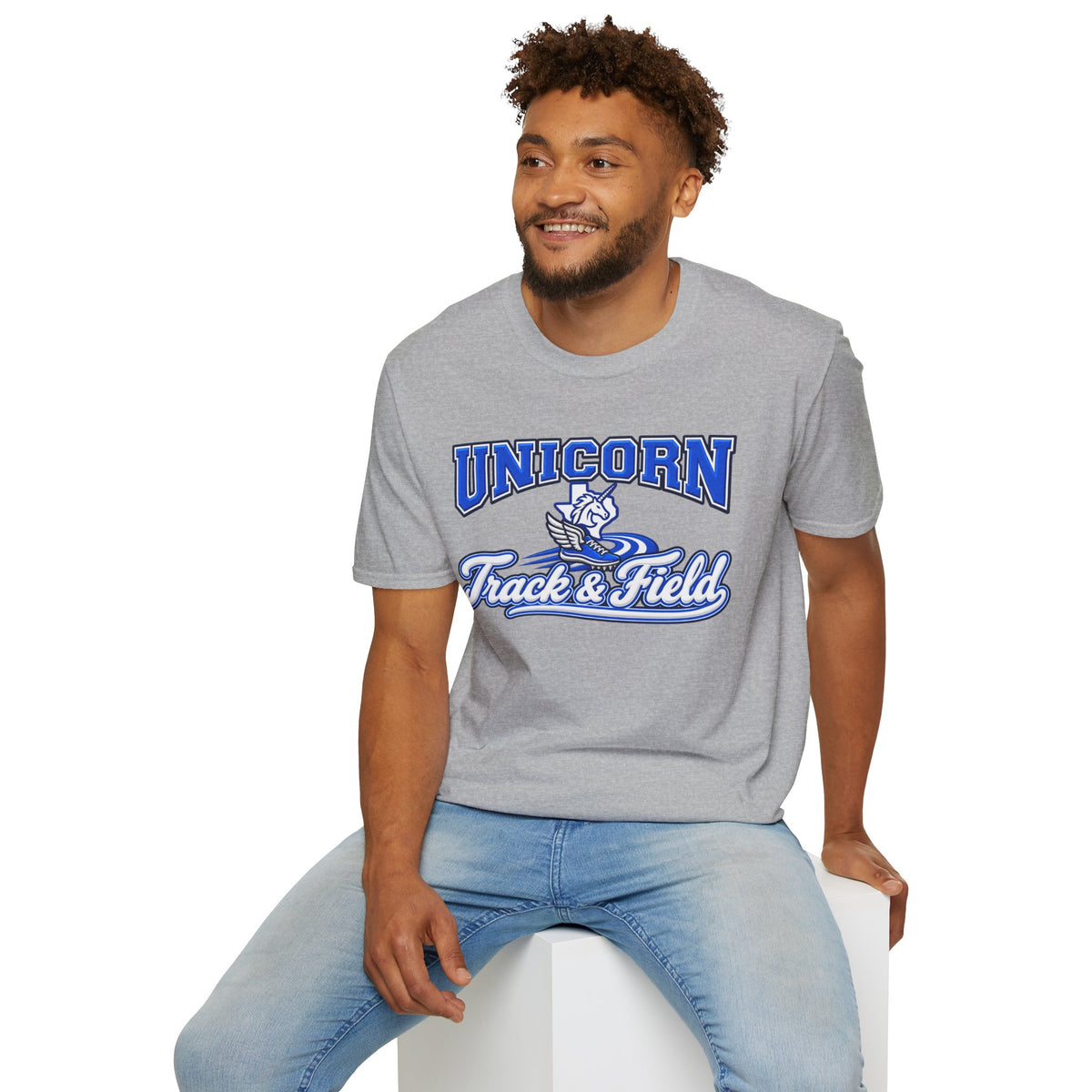 New Braunfels Unicorns Track & Field T-Shirt - Script