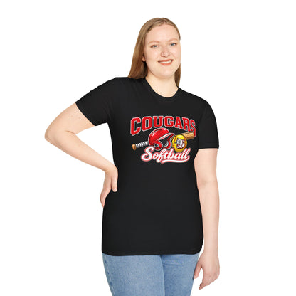 Canyon Cougars Softball T-Shirt - Script