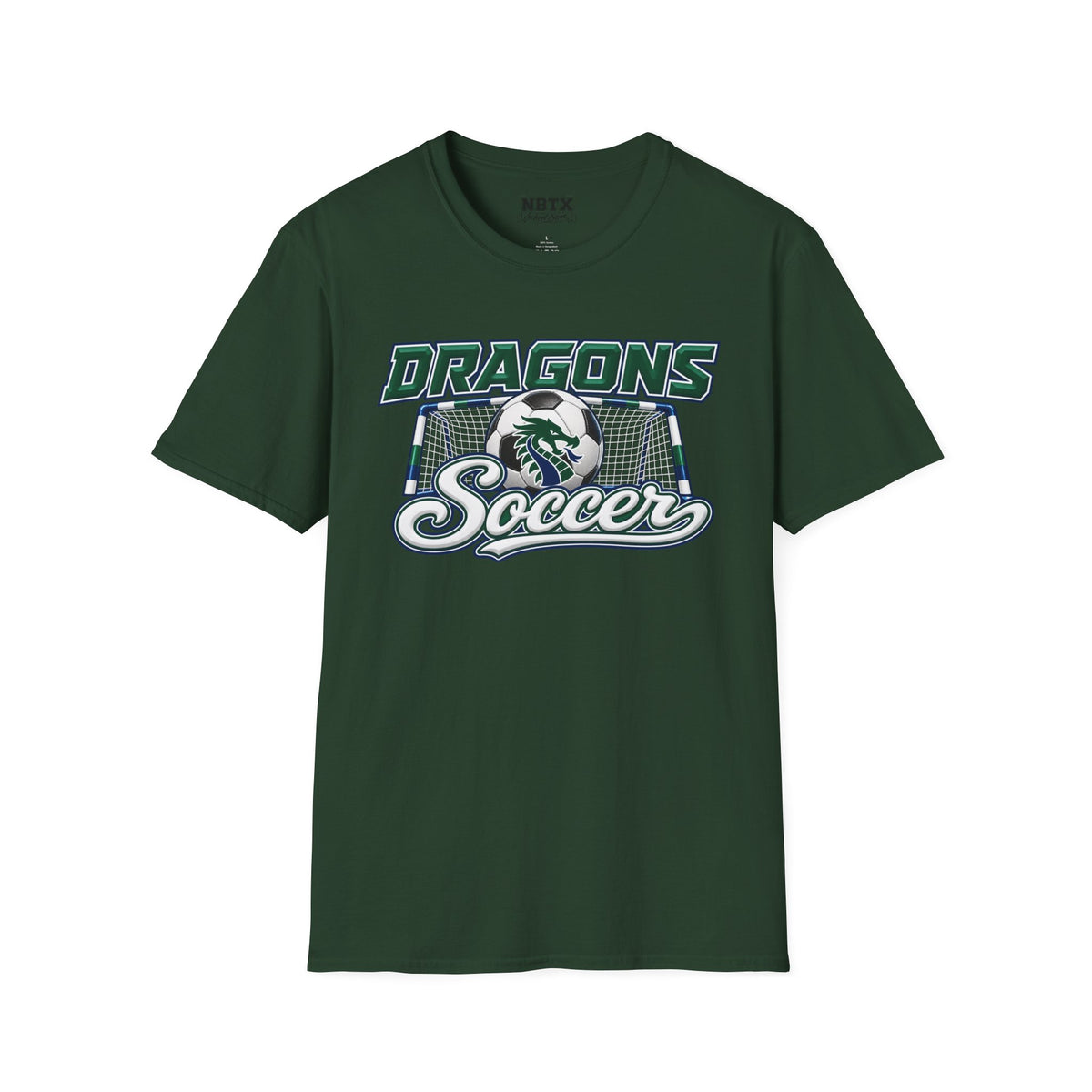 Long Creek Dragons Soccer T-Shirt - Script