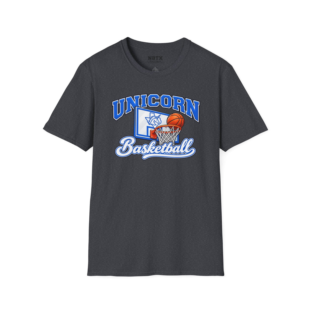 New Braunfels Unicorns Basketball T-Shirt - Script
