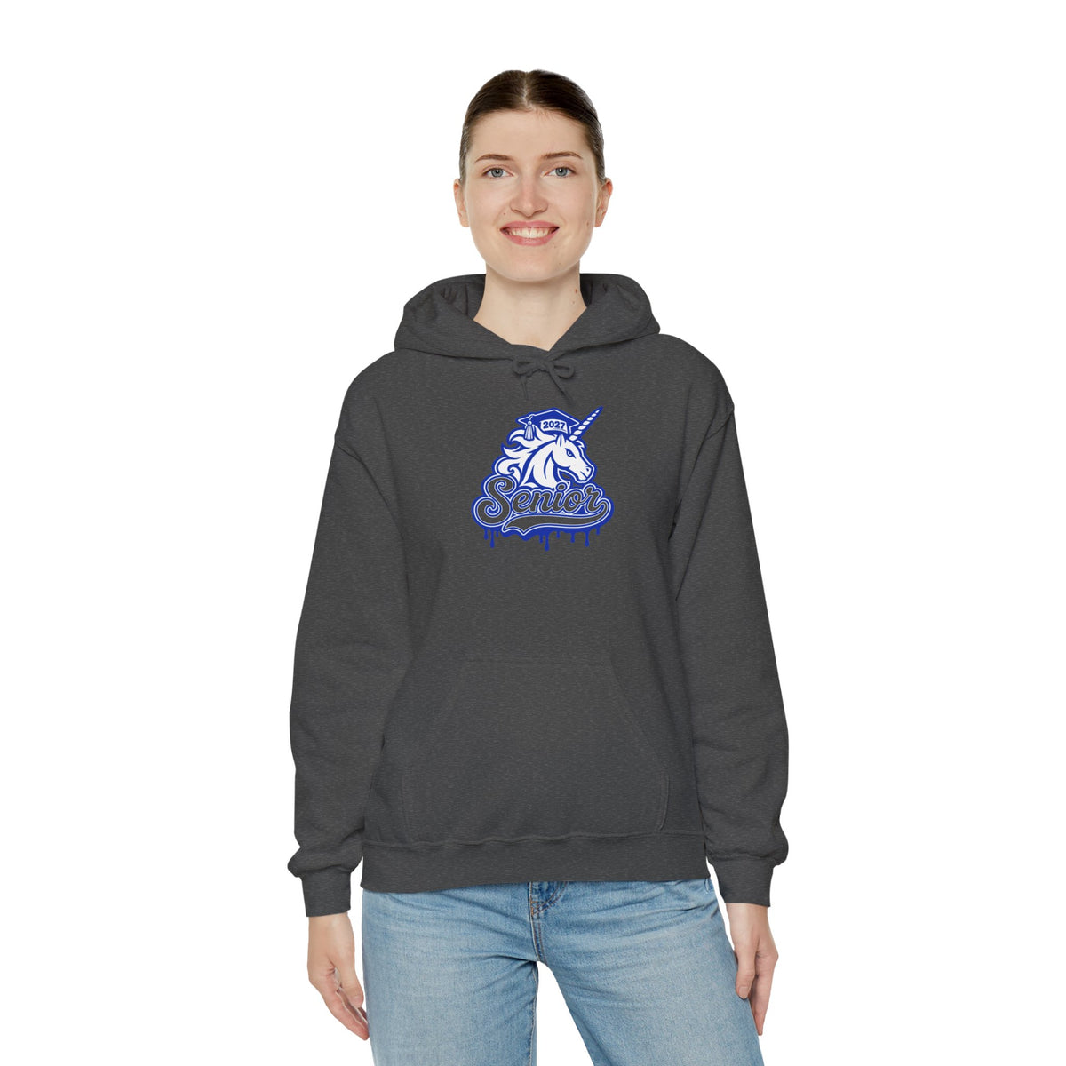Senior Unicorn Hoodie — Drip Design Graduation Sweatshirt