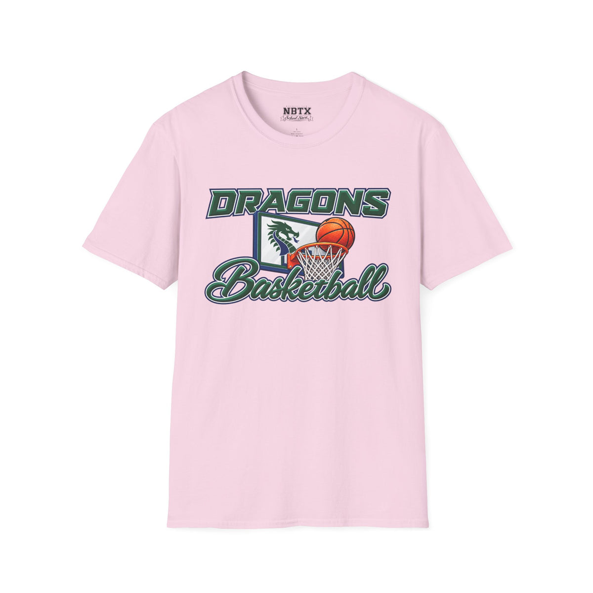 Long Creek Dragons Basketball T-Shirt - Script