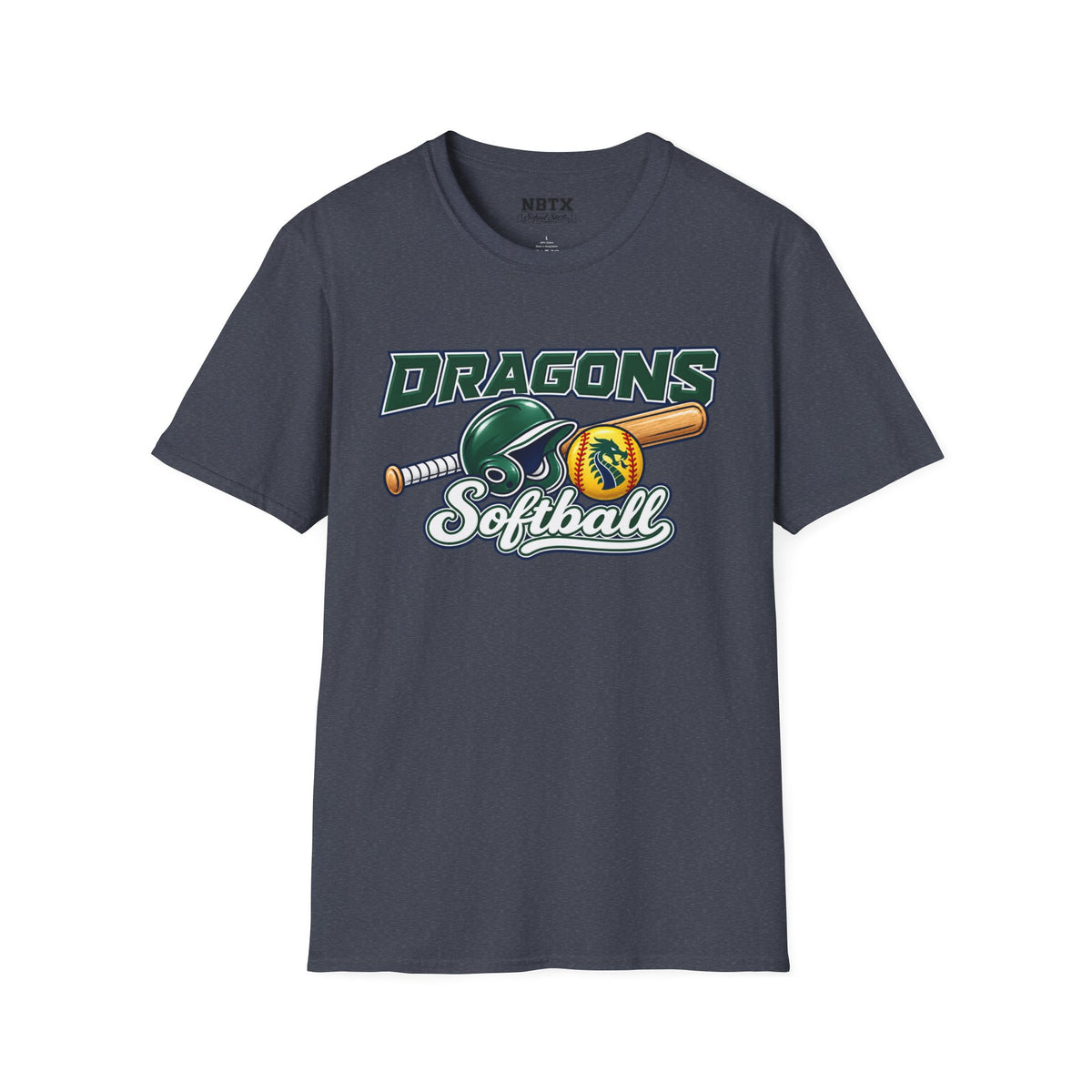 Long Creek Dragons Softball T-Shirt - Script